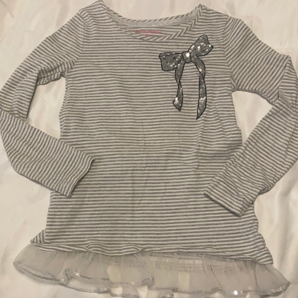 Tommy Bahama Long Sleeve sequin bow Top/Tunic